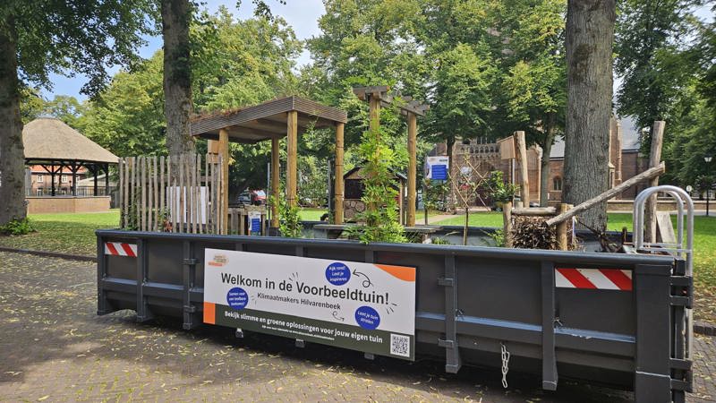 De voorbeeldtuin op de Vrijthof